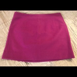 J.Crew Wool Mini Skirt - Size 14 - Magenta